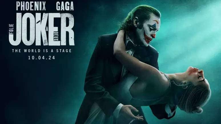 'Coringa: Delírio a Dois': Warner lança cartazes individuais com Phoenix e Gaga. Imagem: Divulgação Warner